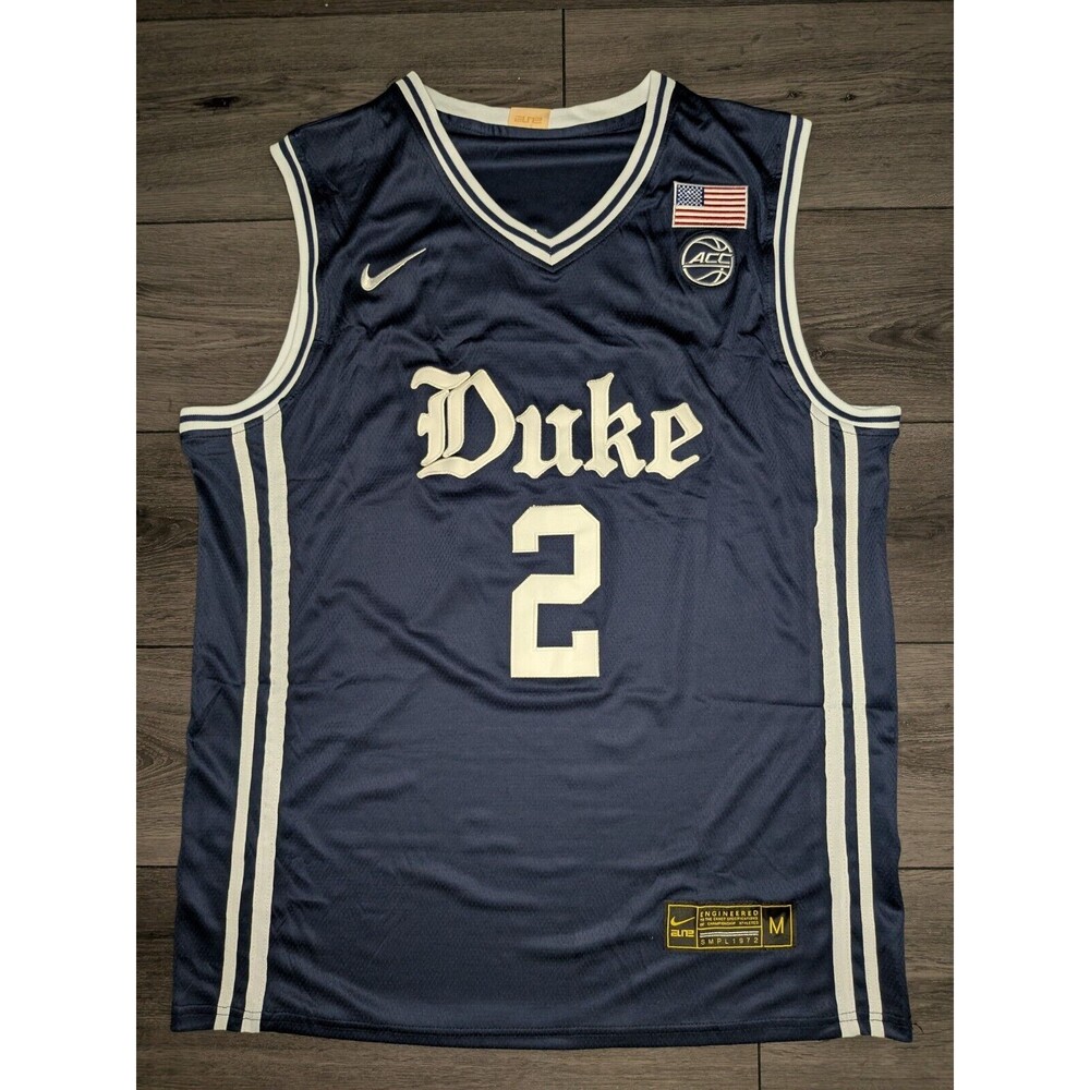 Cooper Flagg #2 Duke Blue Devils Stitched Jersey Men's Medium